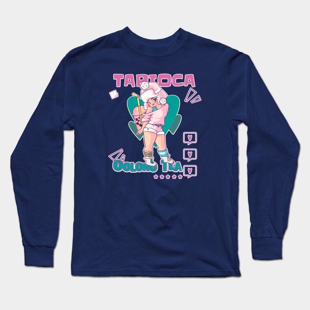 Tapioca Oolong Tea Long Sleeve T-Shirt by Disocodesigns